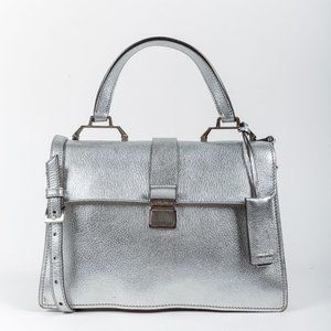 Miu Miu Metallic Goatskin Bandoliera Madras Shoulder Bag